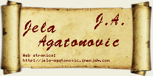 Jela Agatonović vizit kartica